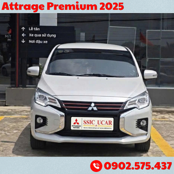 Mitsubishi Attrage Premium 2025 Qua Sử Dụng Chính Hãng